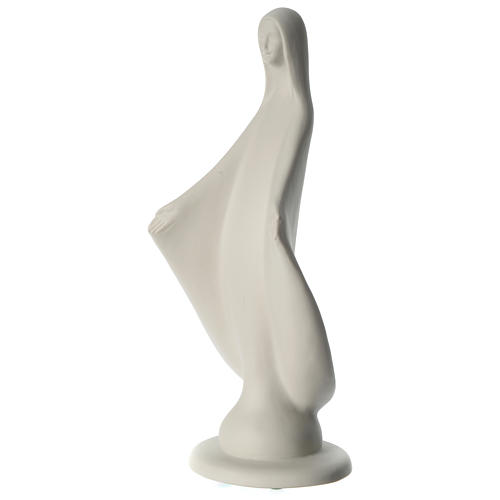Our Lady with open arms in porcelain 29 cm, by Francesco Pinton 2