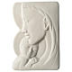 Madonna with Child bas-relief in porcelain 16 in by Francesco Pinton s1