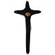 Crucifijo estilizado cruz negra 30x15 cm Francesco Pinton s2
