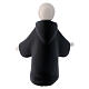 Saint François d'Assise avec habit noir porcelaine 10 cm Pinton s3