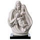 Holy Family in white porcelain 19 cm s1