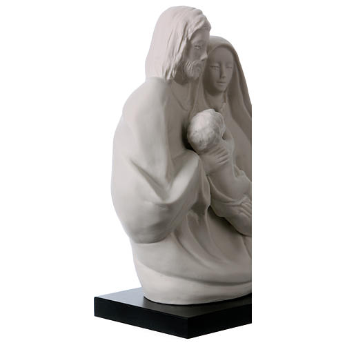 Holy Family statue in white porcelain 7 in 4