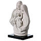 Holy Family statue in white porcelain 7 in s3