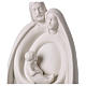 Holy Family in white porcelain 37 cm s2