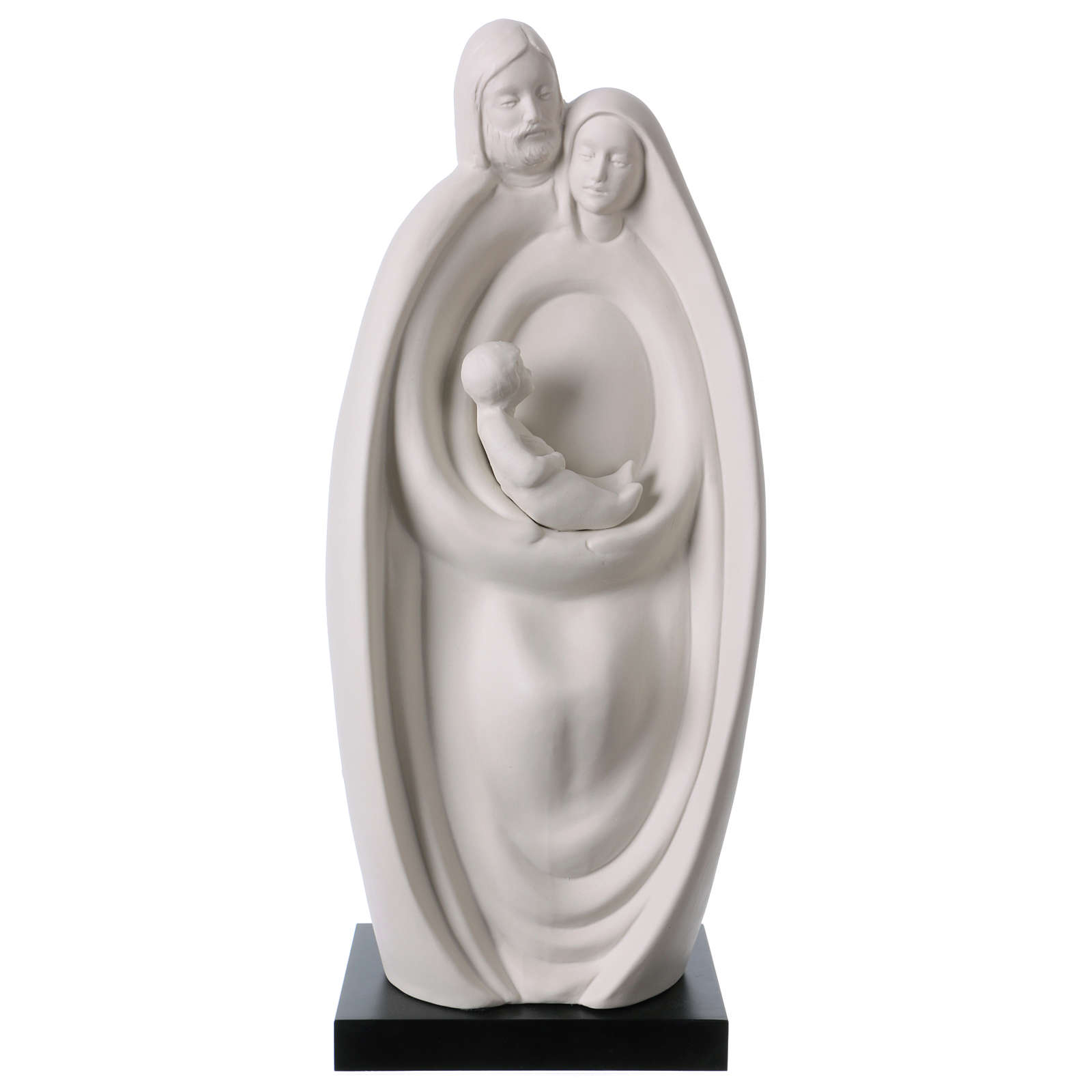Holy Family statue in white porcelain 14 in online sales on