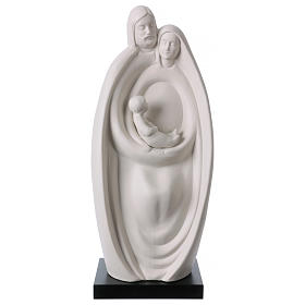 Holy Family statue in white porcelain 14 in