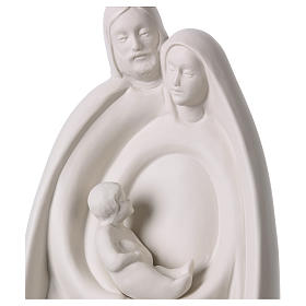 Holy Family statue in white porcelain 14 in