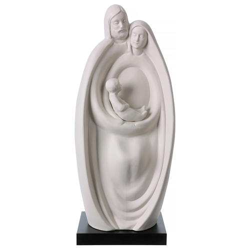 Holy Family statue in white porcelain 14 in 1