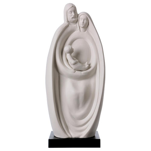 Holy Family statue in white porcelain 13 in 1