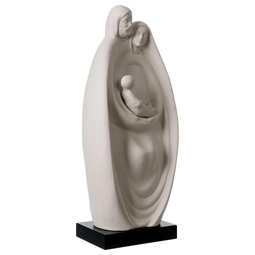 Holy Family statue in white porcelain 13 in 4