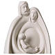 Holy Family statue in white porcelain 13 in s2