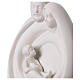 Oval shape Holy Family statue in white porcelain 8 in s2