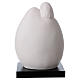 Oval shape Holy Family statue in white porcelain 8 in s5