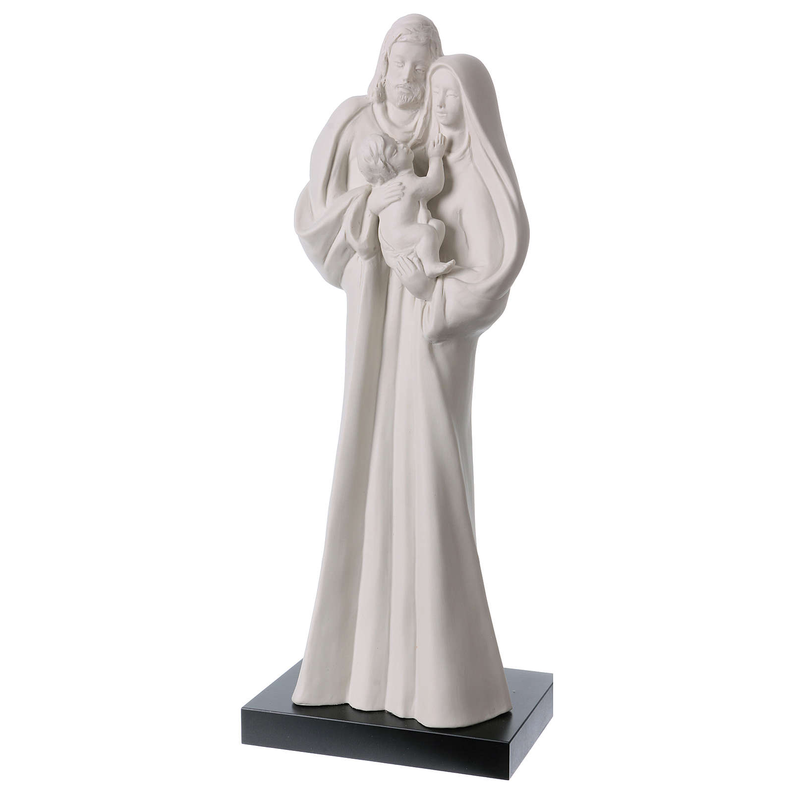 Standing Holy Family statue in white porcelain 14 in online sales on
