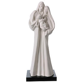 Standing Holy Family statue in white porcelain 14 in