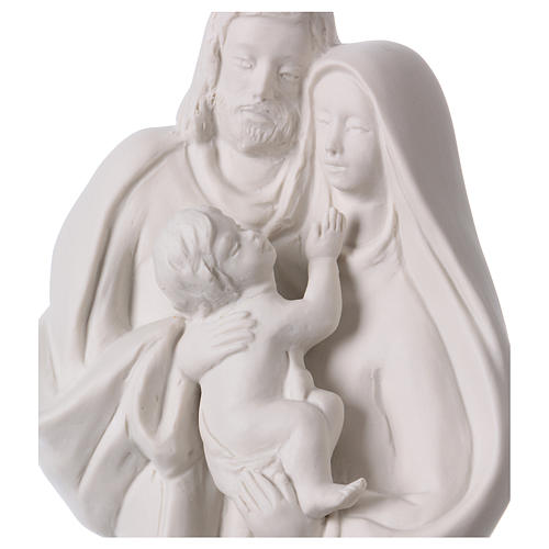 Standing Holy Family statue in white porcelain 14 in 2