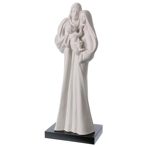 Standing Holy Family statue in white porcelain 14 in 3