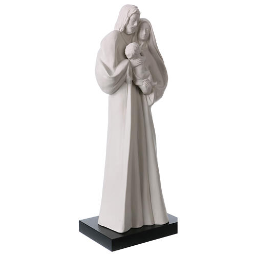 Standing Holy Family statue in white porcelain 14 in 4