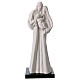 Standing Holy Family statue in white porcelain 14 in s1