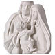 Standing Holy Family statue in white porcelain 14 in s2