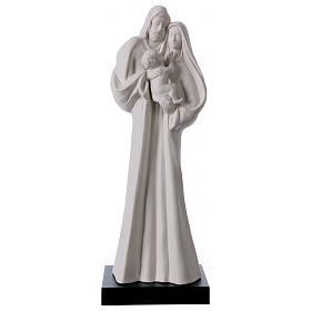 Statue Sainte Famille buste porcelaine blanche 32 cm