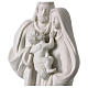 Imagem Sagrada Família porcelana branca 32 cm s2