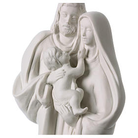 Standing Holy Family statue in white porcelain 12 in