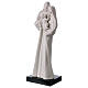 Standing Holy Family statue in white porcelain 12 in s3