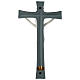 Crucifix porcelaine base grise 35 cm s4