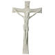 White porcelain crucifix 35 cm s1