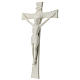White porcelain crucifix 35 cm s3