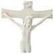 Crucifixo porcelana branca 35 cm s2