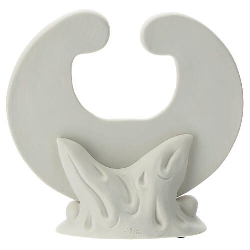 Figur aus weißem Porzellan Heilige Familie, 20 cm 4