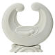 Holy Family in white porcelain 20 cm s1