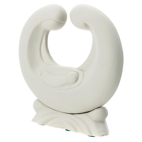 Estatua porcelana blanca S. Familia 15 cm 2