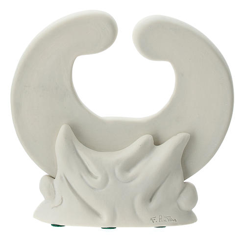 Estatua porcelana blanca S. Familia 15 cm 4