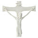 Kruzifix aus weißem Porzellan, 20 cm s2