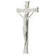 White porcelain crucifix 8 inches s3