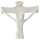 Crucifix in white porcelain 30 cm s2
