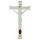 Crucifix 30 cm porcelaine blanche s4