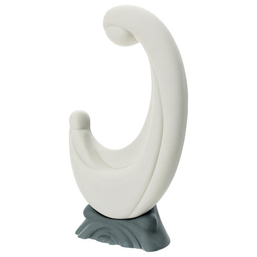 Porcelain Maternity statue with grey base 10 in 2