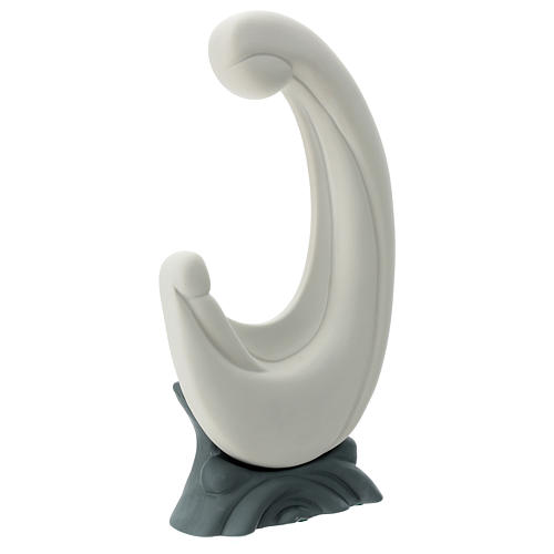 Porcelain Maternity statue with grey base 10 in 3