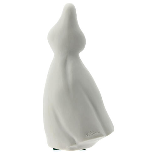 Virgen con niño 16 cm porcelana blanca 5