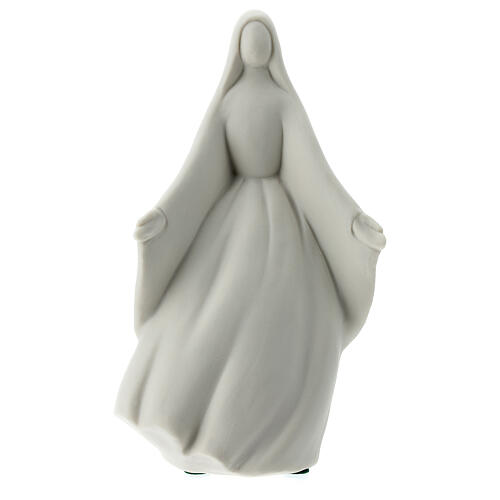 Sainte Vierge bras ouverts 16 cm porcelaine blanche 1