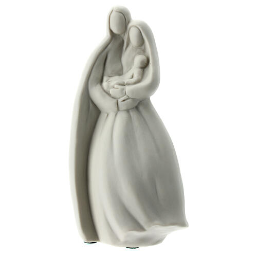 Sagrada Família imagem porcelana branca 16 cm 1