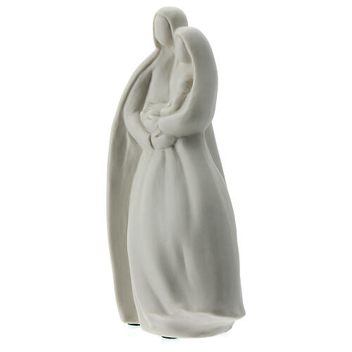 Sagrada Família imagem porcelana branca 16 cm 3