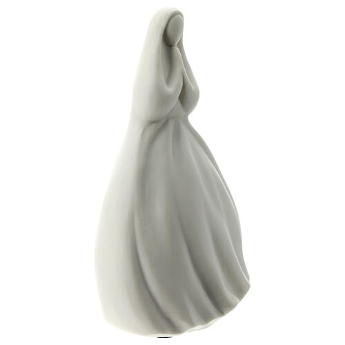 Virgin with hands joined, 16 cm, white porcelain 4