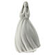 Virgin with hands joined, 16 cm, white porcelain s1