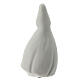 Virgin with hands joined, 16 cm, white porcelain s5