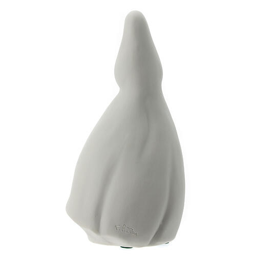 Our Lady with hands joined 6 in white porcelain 5